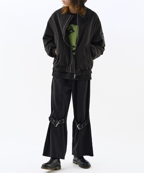 Theater code（シアターコード）の「MA-1 フライトジャケット（MA-1・メンズ・ブラック/アイボリー・M/L）」の21枚目の写真