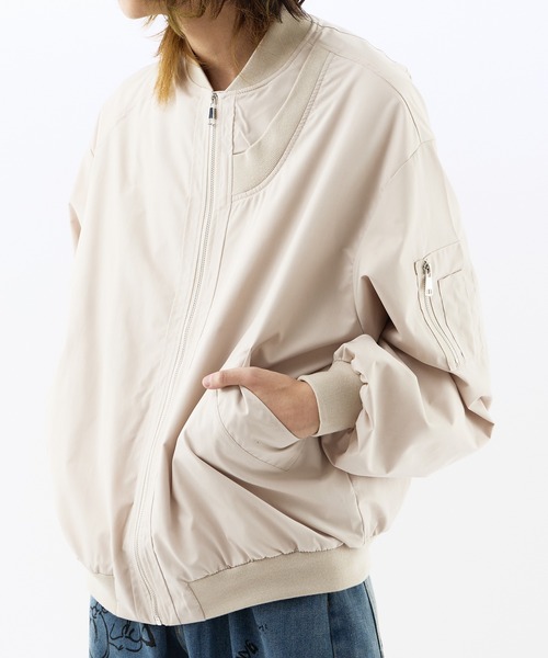 Theater code（シアターコード）の「MA-1 フライトジャケット（MA-1・メンズ・ブラック/アイボリー・M/L）」の13枚目の写真