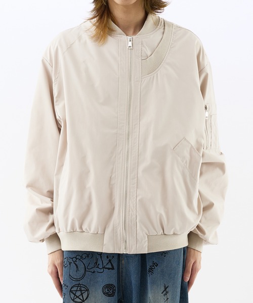 Theater code（シアターコード）の「MA-1 フライトジャケット（MA-1・メンズ・ブラック/アイボリー・M/L）」の12枚目の写真