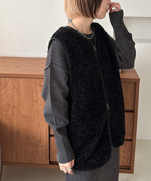 セール】ボアベスト【ZOZOTOWN限定アイテム】（ベスト）｜apres jour