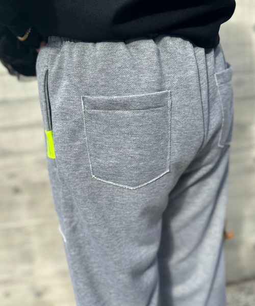 mi via loca(ミヴィアロカ)の「Vintageライク パッチデザイン スウェットイージーパンツ(スウェットパンツ・レディース・トップグレー/オートミール・FREE)」の7枚目の写真