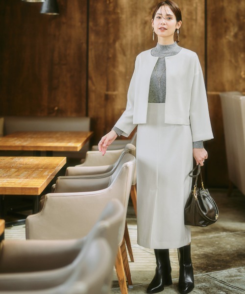 ハイネックニット（毛玉になりにくい・タンブル乾燥OK）（ニット