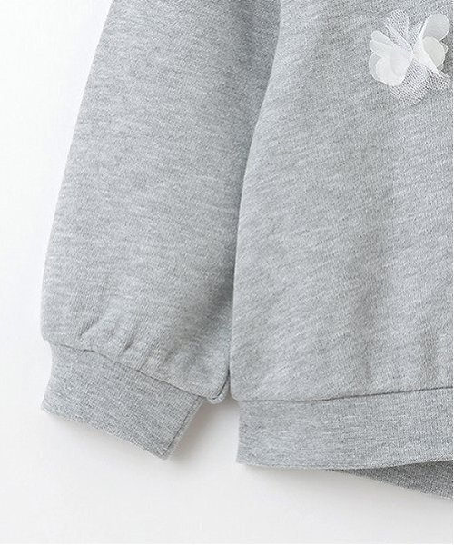 petit main(プティマイン)の「【吸水速乾/リンク】花モチーフトレーナー(キッズサイズ)(スウェット・キッズ・ピンク/トップグレー/ネイビー・110cm/100cm/90cm/80cm/130cm/120cm)」の11枚目の写真