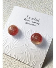 【Le soleil】琉球ガラスピアス(MA)