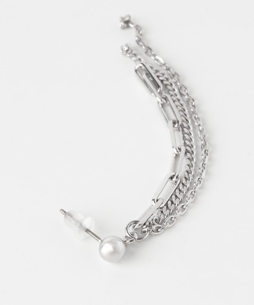 URBAN RESEARCH Sonny Label（アーバンリサーチサニーレーベル）の「フリンジチェーンピアス（ピアス（両耳用）・レディース・ゴールド/シルバー・ONE）」の6枚目の写真