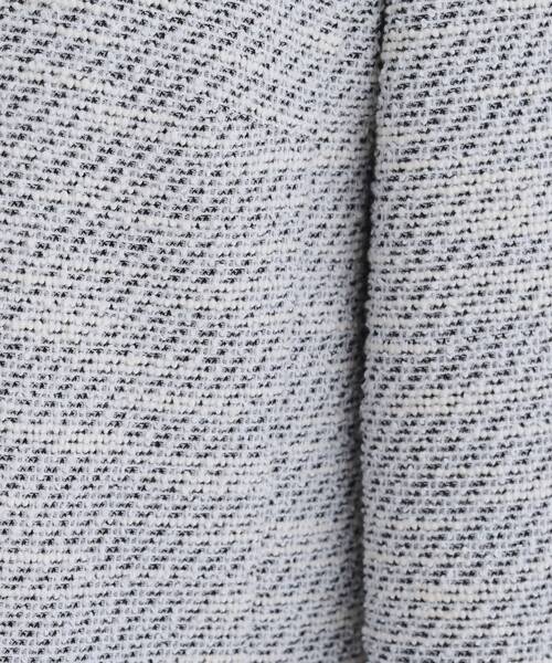 SHOO・LA・RUE（シューラルー）の「【S-3L】セレモニーからデイリーにも 軽くて柔らかくて着心地の良い カットツイードジャケット（ノーカラージャケット・レディース・ブラック系3/ホワイト系6・03/02/01/05/04）」の10枚目の写真