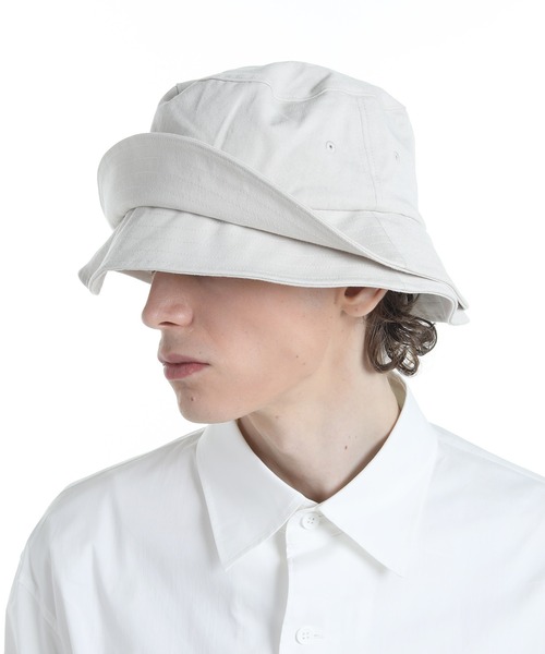 Y-3(ワイスリー)の「Y-3 STRP B HAT(ハット・メンズ・グレー系その他・SMALL/LARGE/MEDIUM)」の4枚目の写真
