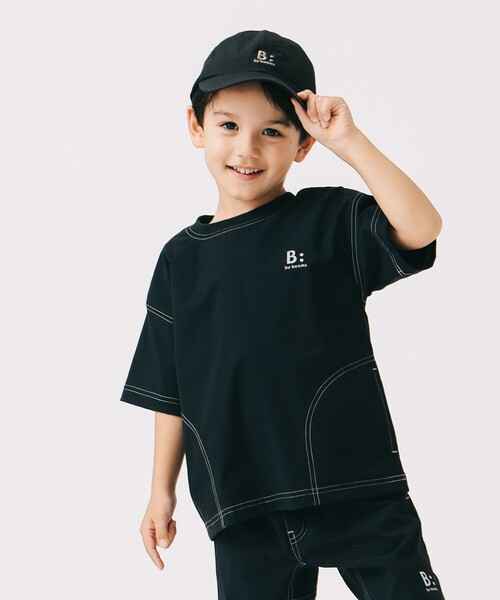 B:MING by BEAMS（ビーミングバイビームス）の「撥水 クルーネック Tシャツ 2025SS（100～150cm）（Tシャツ/カットソー・キッズ・ブラック/ブルー系その他2・140/130/120/100/150/110）」の3枚目の写真