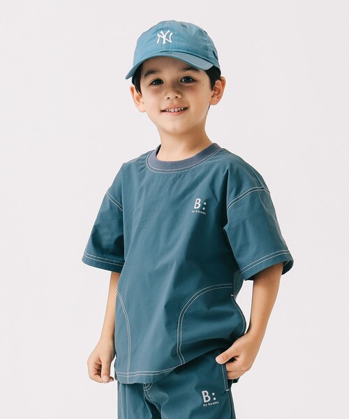 B:MING by BEAMS（ビーミングバイビームス）の「撥水 クルーネック Tシャツ 2025SS（100～150cm）（Tシャツ/カットソー・キッズ・ブラック/ブルー系その他2・140/130/120/100/150/110）」の4枚目の写真