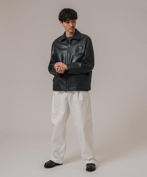 セール】ETS.MATERIAUX(マテリオ) ラムレザー フレンチ