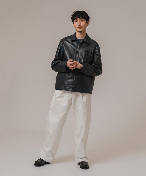 セール】ETS.MATERIAUX(マテリオ) ラムレザー フレンチ