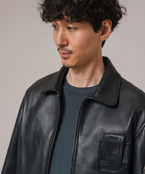 セール】ETS.MATERIAUX(マテリオ) ラムレザー フレンチ