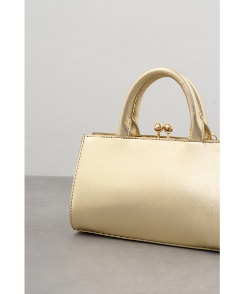 AZUL by moussy（アズールバイマウジー）の「メタルフレームミニバッグ（ショルダーバッグ・レディース・ゴールド/ボルドー/ブラック/シルバー・FREE）」の21枚目の写真