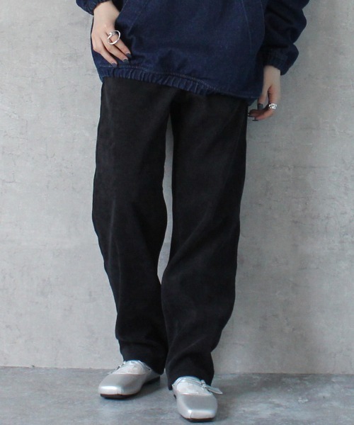 SELECT LEVERY（セレクトリベリー）の「コーデュロイベイカーパンツ（その他パンツ・レディース・ブラウン/ブラック/カーキ/グレイッシュベージュ・X-LARGE/LARGE/MEDIUM/SMALL）」の2枚目の写真