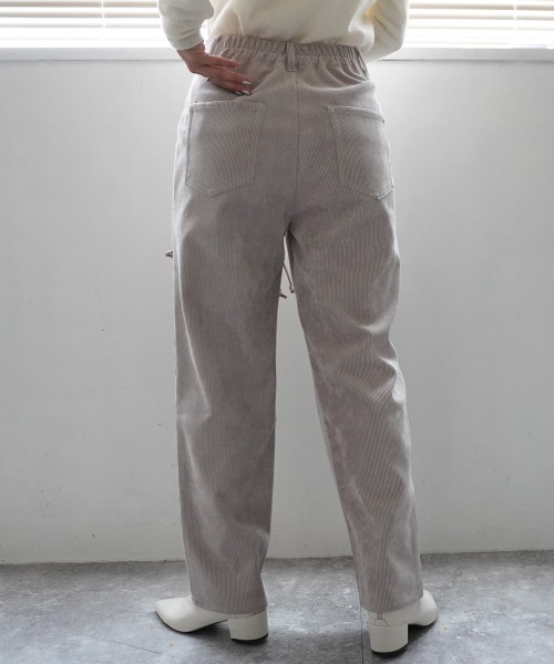 SELECT LEVERY（セレクトリベリー）の「コーデュロイベイカーパンツ（その他パンツ・レディース・ブラウン/ブラック/カーキ/グレイッシュベージュ・X-LARGE/LARGE/MEDIUM/SMALL）」の9枚目の写真