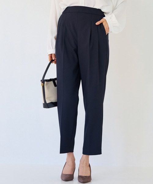 FINESSExGOOD ENOUCH パンツ L セール】タックワイドクロップドパンツ（その他パンツ）｜INCEDE
