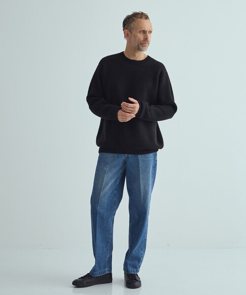 THE PERMANENT EYE(ザパーマネントアイ)の「【CASHMERE CASHMERE/カシミアカシミア】CASHMERE REVERSIBLE PULLOVER(ニット/セーター・メンズ・ブラック/ダークオレンジ/ブルー/グリーン/ダークグレー・48/44)」の16枚目の写真