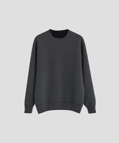 THE PERMANENT EYE(ザパーマネントアイ)の「【CASHMERE CASHMERE/カシミアカシミア】CASHMERE REVERSIBLE PULLOVER(ニット/セーター・メンズ・ブラック/ダークオレンジ/ブルー/グリーン/ダークグレー・48/44)」の17枚目の写真