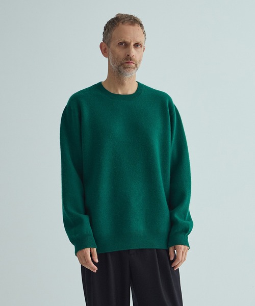 THE PERMANENT EYE(ザパーマネントアイ)の「【CASHMERE CASHMERE/カシミアカシミア】CASHMERE REVERSIBLE PULLOVER(ニット/セーター・メンズ・ブラック/ダークオレンジ/ブルー/グリーン/ダークグレー・48/44)」の4枚目の写真