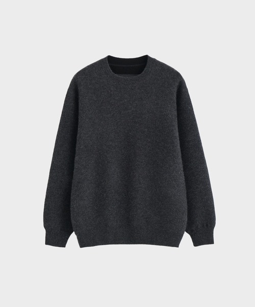 PING ダークグレー セーター リバーシブル 1/2まで‼️ THE PERMANENT EYE（ザパーマネントアイ）の「CASHMERE REVERSIBLE