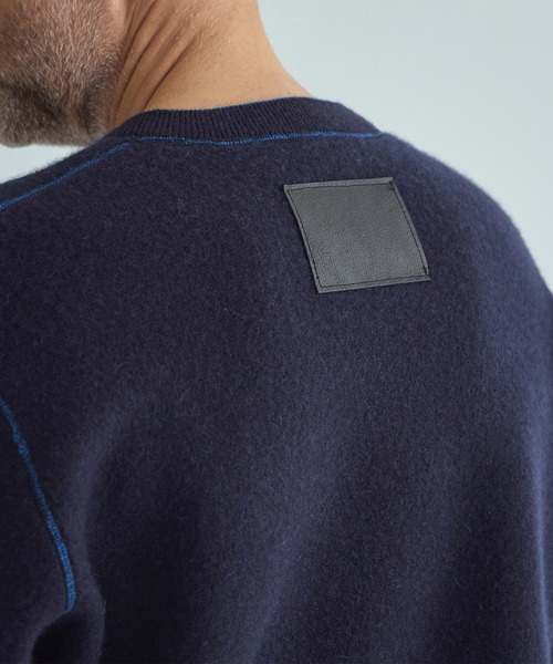 THE PERMANENT EYE(ザパーマネントアイ)の「【CASHMERE CASHMERE/カシミアカシミア】CASHMERE REVERSIBLE PULLOVER(ニット/セーター・メンズ・ブラック/ダークオレンジ/ブルー/グリーン/ダークグレー・48/44)」の13枚目の写真