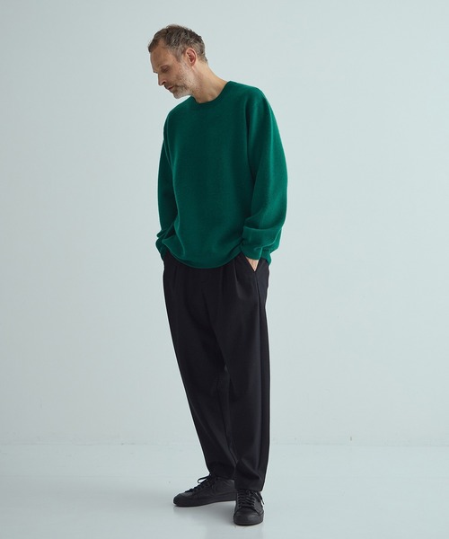 THE PERMANENT EYE(ザパーマネントアイ)の「【CASHMERE CASHMERE/カシミアカシミア】CASHMERE REVERSIBLE PULLOVER(ニット/セーター・メンズ・ブラック/ダークオレンジ/ブルー/グリーン/ダークグレー・48/44)」の9枚目の写真