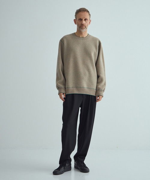 THE PERMANENT EYE(ザパーマネントアイ)の「【CASHMERE CASHMERE/カシミアカシミア】CASHMERE REVERSIBLE PULLOVER(ニット/セーター・メンズ・ブラック/ダークオレンジ/ブルー/グリーン/ダークグレー・48/44)」の10枚目の写真