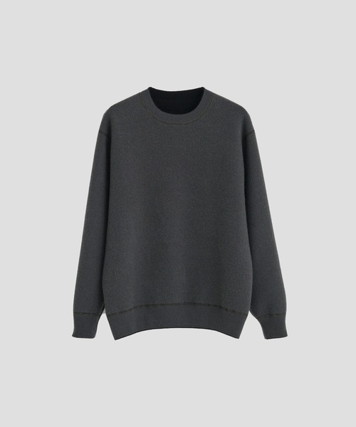 THE PERMANENT EYE(ザパーマネントアイ)の「【CASHMERE CASHMERE/カシミアカシミア】CASHMERE REVERSIBLE PULLOVER(ニット/セーター・メンズ・ブラック/ダークオレンジ/ブルー/グリーン/ダークグレー・48/44)」の7枚目の写真