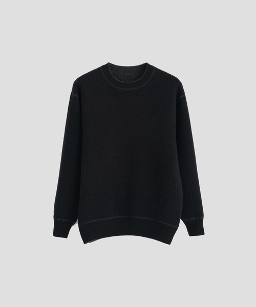 THE PERMANENT EYE(ザパーマネントアイ)の「【CASHMERE CASHMERE/カシミアカシミア】CASHMERE REVERSIBLE PULLOVER(ニット/セーター・メンズ・ブラック/ダークオレンジ/ブルー/グリーン/ダークグレー・48/44)」の8枚目の写真