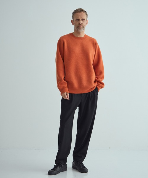 THE PERMANENT EYE(ザパーマネントアイ)の「【CASHMERE CASHMERE/カシミアカシミア】CASHMERE REVERSIBLE PULLOVER(ニット/セーター・メンズ・ブラック/ダークオレンジ/ブルー/グリーン/ダークグレー・48/44)」の14枚目の写真
