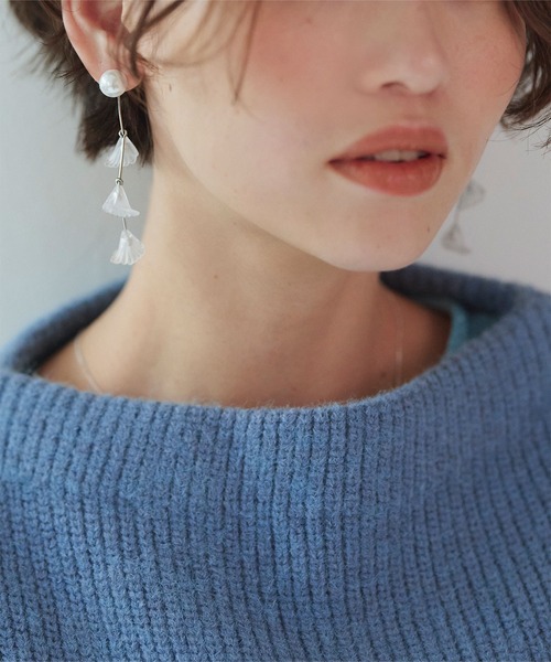 titivate（ティティベイト）の「フラワーロングピアス（ピアス（両耳用）・レディース・シルバー/ゴールド・FREE）」の10枚目の写真