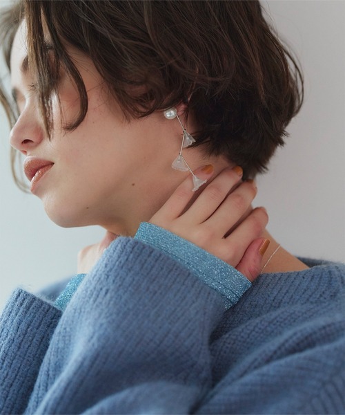 titivate（ティティベイト）の「フラワーロングピアス（ピアス（両耳用）・レディース・シルバー/ゴールド・FREE）」の9枚目の写真