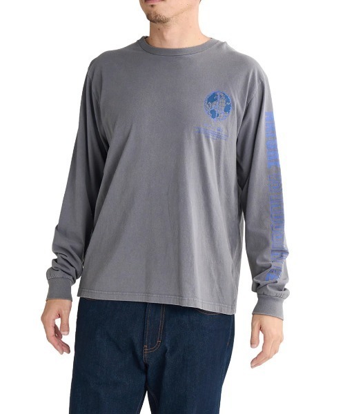 RVCA(ルーカ)の「RVCA メンズ PEACE WIRE LS ロンT/ルーカバックプリント長袖ロンT(Tシャツ/カットソー・メンズ・グレー系その他/クリーム/オレンジ系その他・SMALL/MEDIUM/LARGE/X-LARGE)」の4枚目の写真