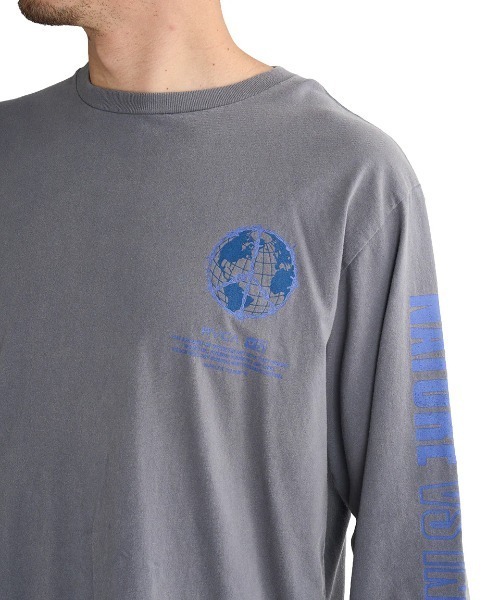 RVCA(ルーカ)の「RVCA メンズ PEACE WIRE LS ロンT/ルーカバックプリント長袖ロンT(Tシャツ/カットソー・メンズ・グレー系その他/クリーム/オレンジ系その他・SMALL/MEDIUM/LARGE/X-LARGE)」の5枚目の写真