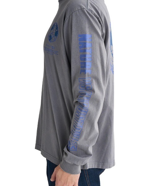 RVCA(ルーカ)の「RVCA メンズ PEACE WIRE LS ロンT/ルーカバックプリント長袖ロンT(Tシャツ/カットソー・メンズ・グレー系その他/クリーム/オレンジ系その他・SMALL/MEDIUM/LARGE/X-LARGE)」の6枚目の写真