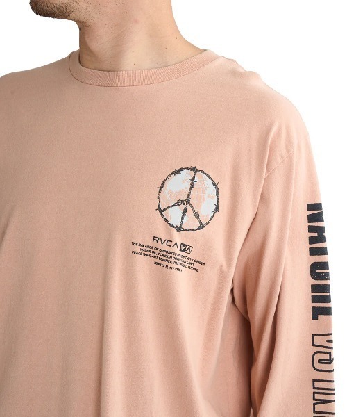 RVCA(ルーカ)の「RVCA メンズ PEACE WIRE LS ロンT/ルーカバックプリント長袖ロンT(Tシャツ/カットソー・メンズ・グレー系その他/クリーム/オレンジ系その他・SMALL/MEDIUM/LARGE/X-LARGE)」の13枚目の写真