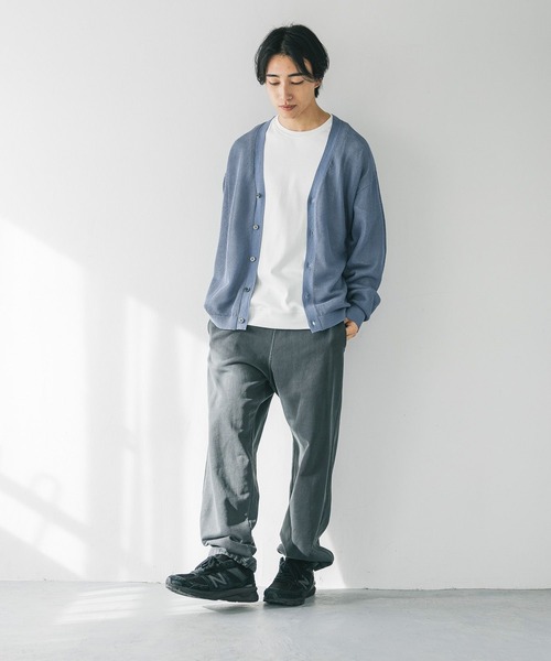 LOWRYS FARM（ローリーズファーム）の「メッシュアミＶカーディガン　 310626（カーディガン/ボレロ・メンズ・ネイビー/ブルー/グレー・FREE）」の15枚目の写真