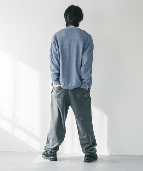 LOWRYS FARM（ローリーズファーム）の「メッシュアミＶカーディガン　 310626（カーディガン/ボレロ・メンズ・ネイビー/ブルー/グレー・FREE）」の16枚目の写真