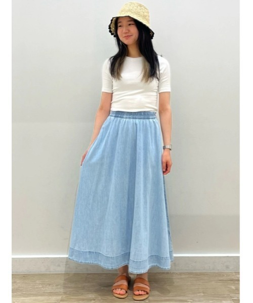 GAP(ギャップ)の「モダン クルーネックTシャツ 半袖(Tシャツ/カットソー・レディース・ブラック/ネイビー/ライトグレー/ホワイト/ブラック×ホワイト・XXS/S/XL/XS/M/L)」の19枚目の写真