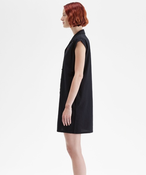 FRED PERRY(フレッドペリー)の「Amy Winehouse Open Collar Shirt Dress/エイミー・ワインハウス オープンカラーシャツワンピース(シャツワンピース・レディース・ブラック・10)」の6枚目の写真