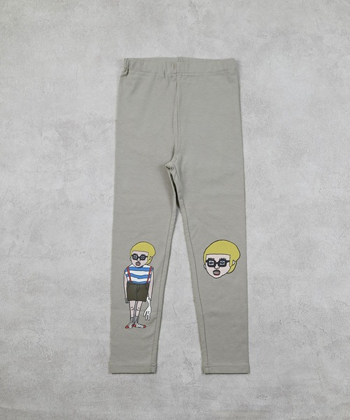 MARKEY'S（マーキーズ）の「フル丈ヒザプリントレギンス（レギンス/スパッツ・キッズ・グレー/アイボリー/イエロー・70/80/90/95/100/110/120/130）」の3枚目の写真