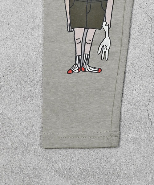 MARKEY'S（マーキーズ）の「フル丈ヒザプリントレギンス（レギンス/スパッツ・キッズ・グレー/アイボリー/イエロー・70/80/90/95/100/110/120/130）」の9枚目の写真