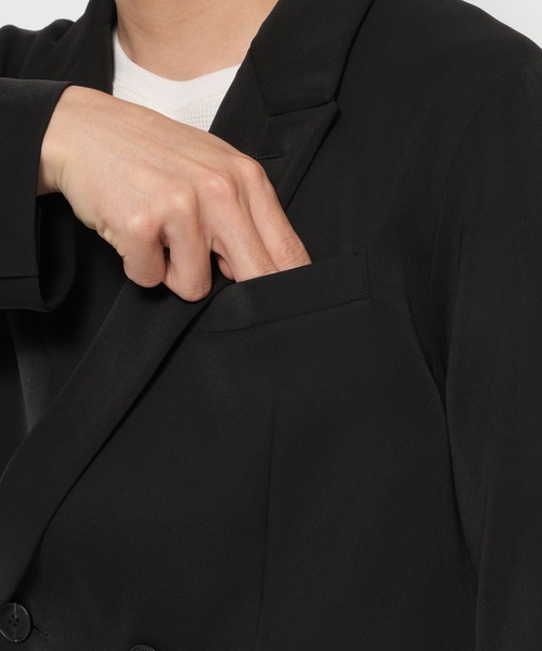 HARE（ハレ）の「【SET UP対応】TOROMIダブルジャケット(HARE)（テーラードジャケット・メンズ・ブラック/ブラウン/パープル/グレー系その他/ライトブルー・FREE/SMALL/MEDIUM）」の18枚目の写真