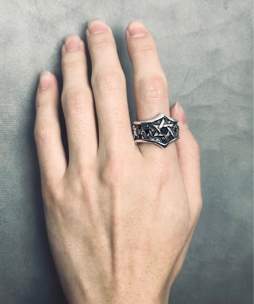 【B-925 SILVER】925リング b925-r340-16g