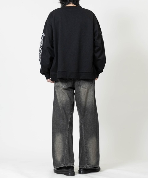 JOHN'S CLOSET（ジョンズクローゼット）の「【13】グラインダーデザイン カーブデニム/コクーンパンツ（デニムパンツ・メンズ・ブラック/グレー/ブルー・MEDIUM/LARGE）」の11枚目の写真