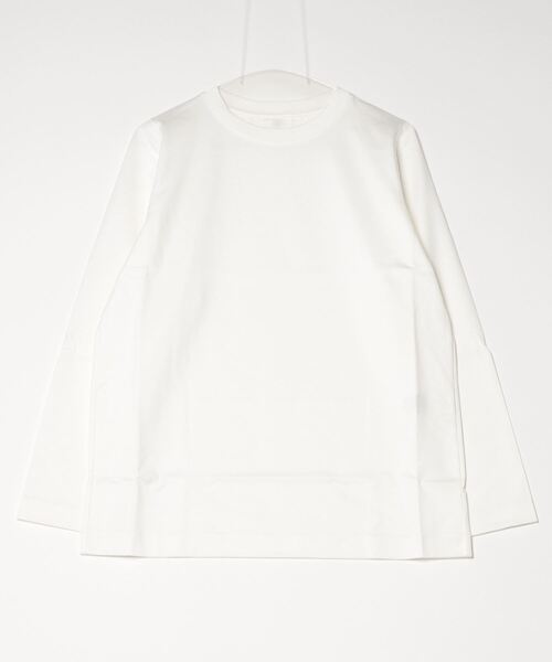 CINOH(チノ)の「REFINAロングスリーブTシャツ(Tシャツ/カットソー・レディース・グレー/ブラック/オフホワイト/ボルドー・38/36)」の1枚目の写真