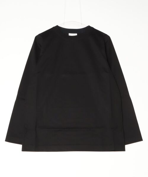 CINOH(チノ)の「REFINAロングスリーブTシャツ(Tシャツ/カットソー・レディース・グレー/ブラック/オフホワイト/ボルドー・38/36)」の2枚目の写真