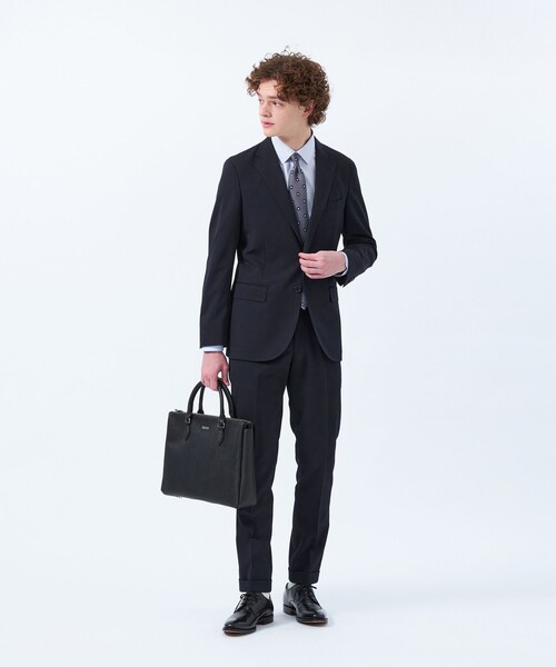 MACKINTOSH PHILOSOPHY（ﾏｯｷﾝﾄｯｼｭ ﾌｨﾛｿﾌｨｰ）の「トロッター エクストラソリッド ジャケット ポリエステルキャバリーツイル（テーラードジャケット・メンズ・ダークネイビー/グレー系その他2・38/40/36/42）」の4枚目の写真