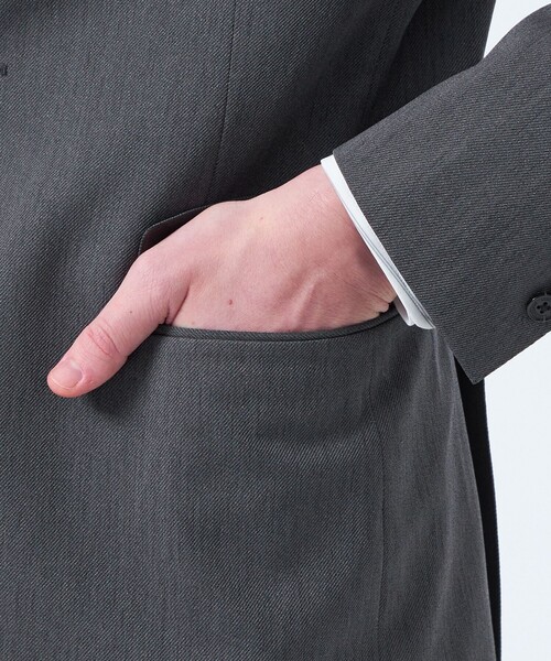 MACKINTOSH PHILOSOPHY（ﾏｯｷﾝﾄｯｼｭ ﾌｨﾛｿﾌｨｰ）の「トロッター エクストラソリッド ジャケット ポリエステルキャバリーツイル（テーラードジャケット・メンズ・ダークネイビー/グレー系その他2・38/40/36/42）」の8枚目の写真