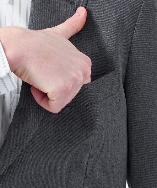 MACKINTOSH PHILOSOPHY（ﾏｯｷﾝﾄｯｼｭ ﾌｨﾛｿﾌｨｰ）の「トロッター エクストラソリッド ジャケット ポリエステルキャバリーツイル（テーラードジャケット・メンズ・ダークネイビー/グレー系その他2・38/40/36/42）」の9枚目の写真